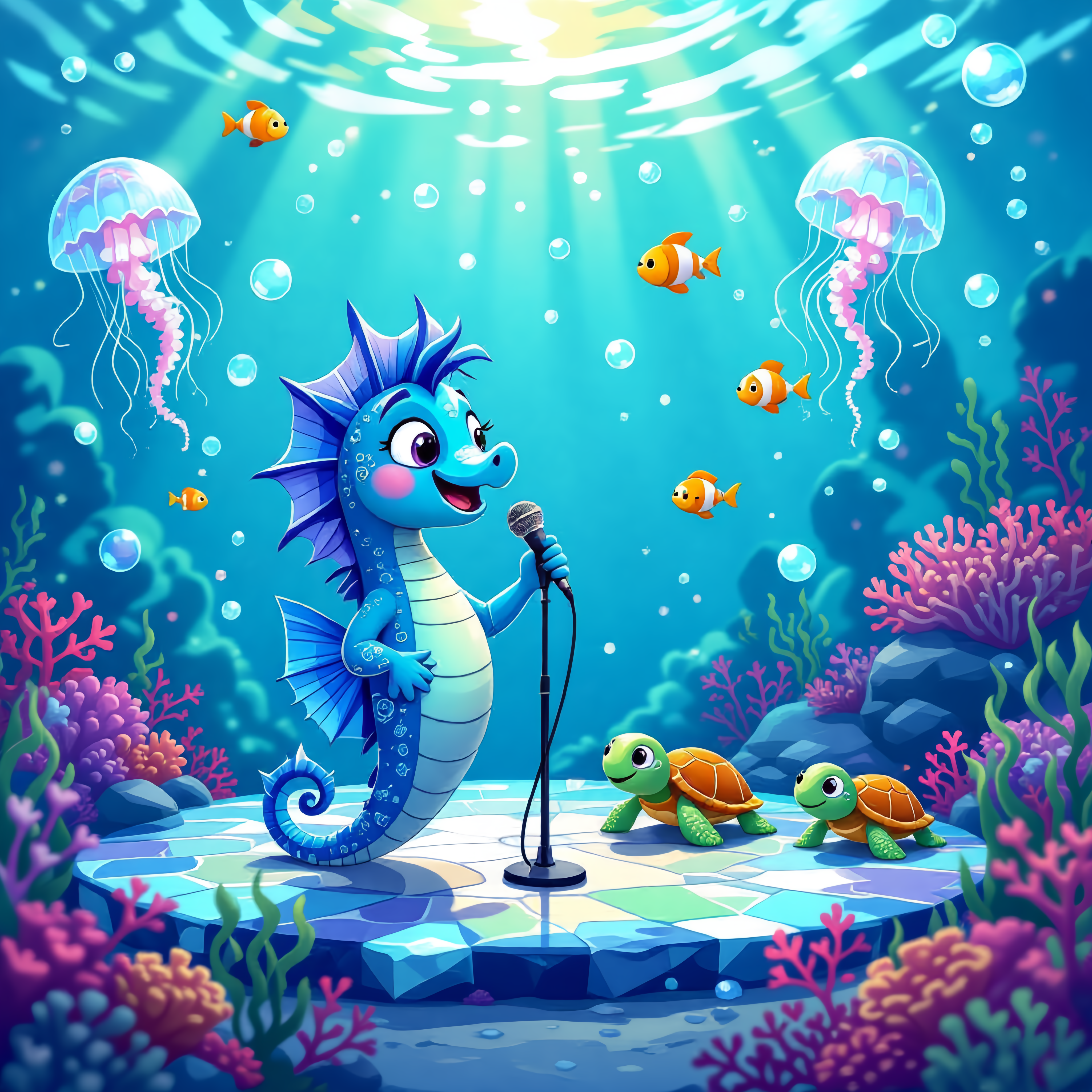 蓝色海马